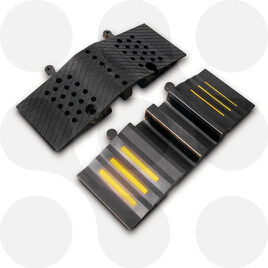 Schl.+Kabelb.L30xB83xH9cm PVC schwarz