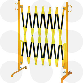 Scherengitter L360xH100cm m.Standf.g-sch