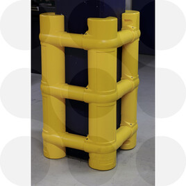 Säulen+Pfostenschutz H.100cm 20-7cmPE g