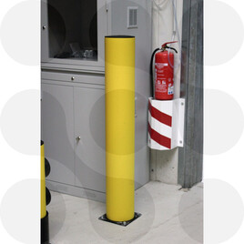 Rammschutzpoller R.-D.20xH120cm gelb.PU