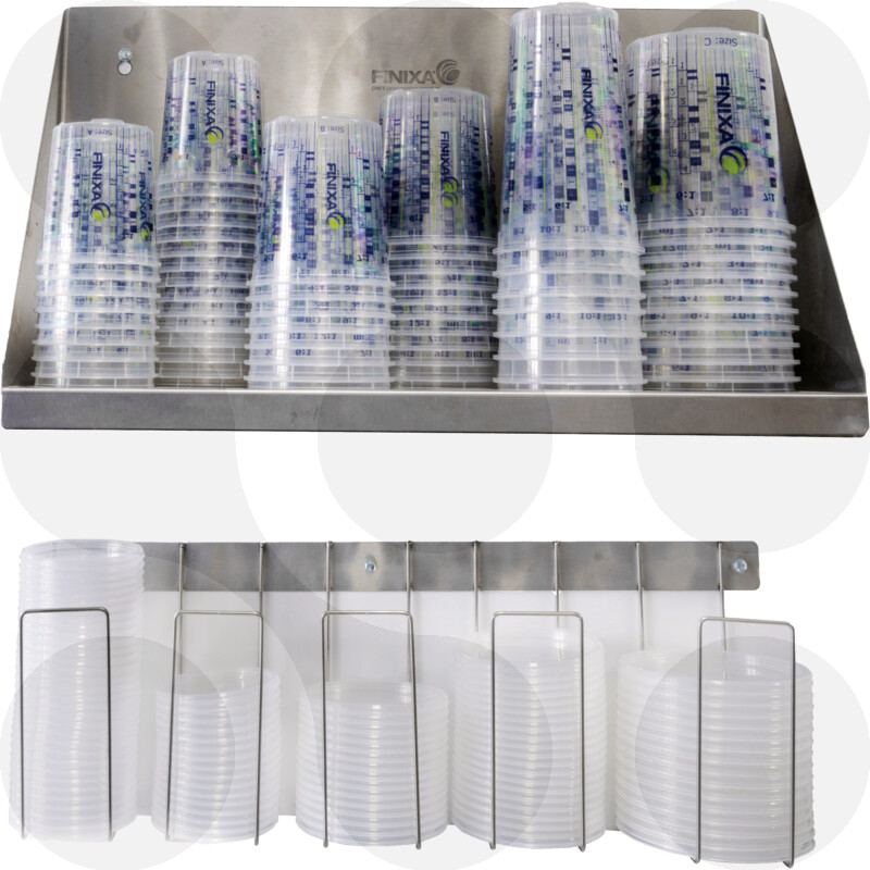 Finixa Mischbecher 650 Ml - 200 Stück Praktische Kunststoffbecher Mit Deckel